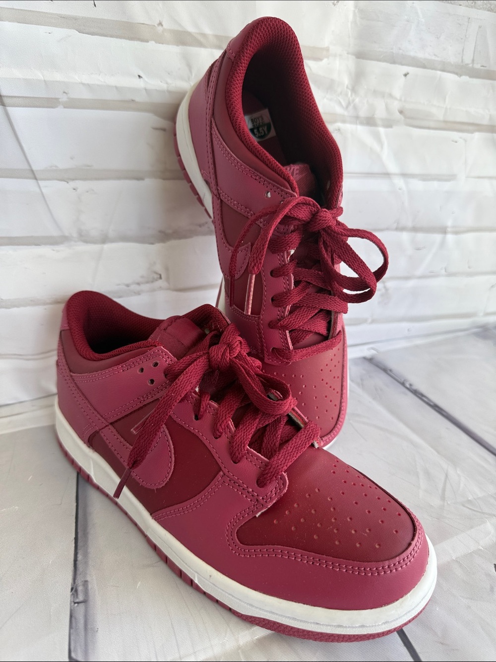 Nike Dunk Low Sneakers in Team Red/Sweet Beet